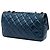 Borsa a tracolla Chanel Medium Quilted Glazed Calfskin Coco Pleats Flap Blu - vista 2
