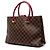 Borsa Louis Vuitton Damier Ebene Riverside Marrone - vista 2