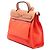 Borsa Hermès Herbag Zip 31 in Toile Arancione - vista 2