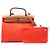 Borsa Hermès Herbag Zip 31 in Toile Arancione - vista 7
