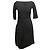 Vestido asimétrico con dobladillo drapeado Alexander McQueen negro Talla IT 40