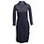 Céline Navy Celine Long Sleeve Collared Dress Size US S Navy blue