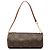 Borsa a mano Louis Vuitton Monogram Papillon Pochette Marrone
