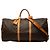 Borsa da viaggio Louis Vuitton Monogram Keepall Bandouliere 60 Marrone