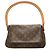 Borsa a tracolla Mini Looping Monogram Louis Vuitton Marrone