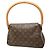 Borsa a tracolla Mini Looping Monogram Louis Vuitton Marrone - vista 2