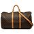 Borsa da viaggio Louis Vuitton Monogram Keepall Bandouliere 55 Marrone