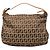 Borsa a mano Fendi Zucchino Canvas Beige