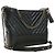 Borsa a tracolla Gabrielle Chanel Medium Chevron in vitello invecchiato iridescent nero - vista 14
