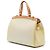 Borsa Satchel Louis Vuitton Monogram Vernis Brea MM Bianca Bianco - vista 2