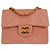 Chanel Vintage Square Classic Single Flap Quilted Lambskin Mini Rosa
