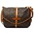 Borsa a tracolla Louis Vuitton Monogram Saumur 25 Marrone