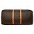Borsa da viaggio Louis Vuitton Monogram Keepall 55 Marrone - vista 3
