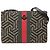 Borsa a tracolla Gucci GG Supreme Caleido Web Bee beige