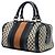 Borsa Boston Satchel Gucci Small Diamante Canvas Web Beige - vista 2