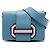 Borsa a tracolla Prada City Calf Plex Ribbon Blu