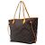 Borsa Tote Louis Vuitton Monogram Neverfull MM Marrone - vista 2