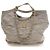 Borsa Shopping Satchel Chanel in Nylon Matelassé e Grosgrain Grigia Grigio