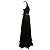 Vestido de seda estilo griego adornado Alexander McQueen negro Talla IT 42 - vista 3