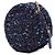 Borsa a tracolla rotonda in tweed matelassé Chanel CC viola Porpora - vista 2