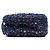 Borsa a tracolla rotonda in tweed matelassé Chanel CC viola Porpora - vista 3