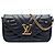 Borsa a tracolla Pochette Louis Vuitton New Wave con catena, Nera Nero