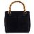 Bamboo Borsa Satchel Gucci in camoscio blu con bambù