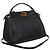Borsa Mini Peekaboo Iconic in pelle nera Fendi Nero - vista 8