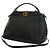 Borsa Mini Peekaboo Iconic in pelle nera Fendi Nero - vista 9