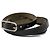 Bracciale Hapi I Triple Wrap in Swift nero placcato palladio Hermès - vista 2