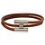 Bracelet Tournis Tresse en cuir marron Hermès