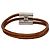 Bracelet Tournis Tresse en cuir marron Hermès - vue 3