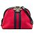Borsa a tracolla Gucci Small Suede Web Ophidia Dome rossa Rosso