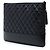 Clutch Chanel Gabrielle O Case Large in vitello invecchiato nero - vista 2