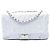 Borsa a tracolla Chanel Jumbo Lambskin Patchwork Reissue 2.55 Igloo Flap Bianca Bianco