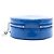 Borsa Satchel Chanel CC Round As Earth in vernice blu - vista 3