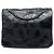Borsa a tracolla Brooklyn Flap in patchwork di pelle d'agnello e vernice nera Chanel Nero