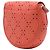 Sac bandoulière Chanel Small CC Perforated Caviar Messenger Flap Orange - vue 2