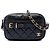 Bolsa Camera Chanel Small em pele de cordeiro acolchoada preta com fivela Preto