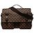 Borsa Satchel Louis Vuitton Damier Ebene Broadway Marrone