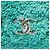 Borsa a tracolla Chanel Medium Quilted Terry Cloth Coco Beach Flap Verde - vista 4