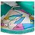 Borsa a tracolla Chanel Medium Quilted Terry Cloth Coco Beach Flap Verde - vista 5