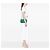 Borsa a tracolla Chanel Medium Quilted Terry Cloth Coco Beach Flap Verde - vista 6