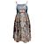 Autre Marque Abito Lolita Krad Lanrete Stampa Barocca Blu e Multicolor Dimensione US M