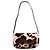 Fendi Baguette Tasche aus Shearling und Vitello in Leopard-Print, Braun & Multicolor