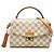 Borsa Satchel Louis Vuitton Damier Azur Croisette Bianca Bianco