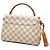 Borsa Satchel Louis Vuitton Damier Azur Croisette Bianca Bianco - vista 2