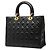 Autre Marque Borsa Lady Dior Large in pelle d'agnello Cannage nera Nero - vista 2