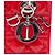 Autre Marque Borsa Lady Dior Medium in pelle vernice Cannage rossa Dior Rosso - vista 5