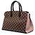 Borsa Satchel Louis Vuitton Damier Ebene Normandy Marrone - vista 2